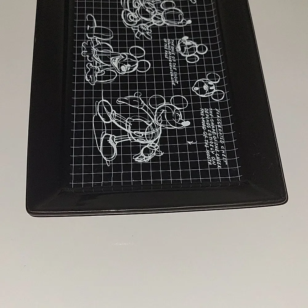 Disney: Mickey Mouse Sketchbook design black serving platter Tray